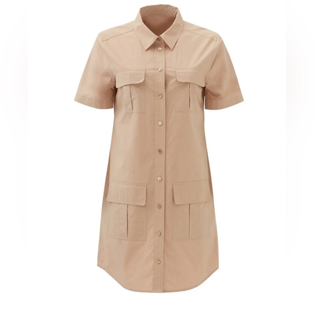 NWOT Equipment Remy Utility Shirt Dress SIZE L/G - Picture 2 of 12